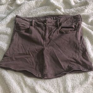 light purple midi Jean shorts